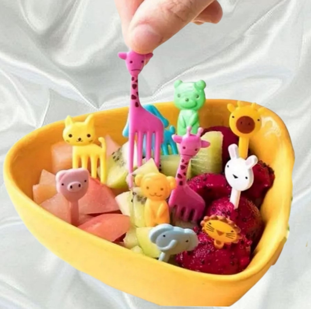 👣4/$20. Animal-Themed Kids Fork Set 10 Pcs. NWT
